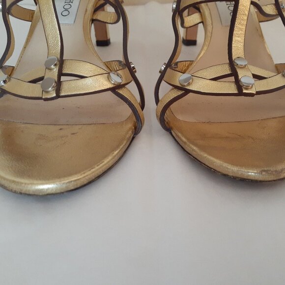Jimmy Choo Cage Tina Sandals - Picture 10 of 14